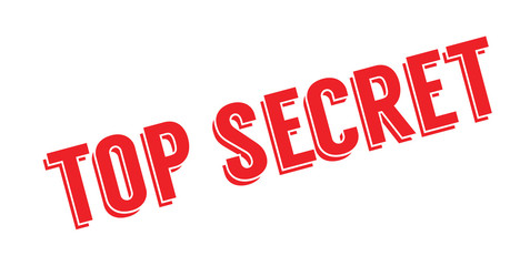 Top Secret rubber stamp. Grunge design with dust scratches. Effects can be easily removed for a clean, crisp look. Color is easily changed.