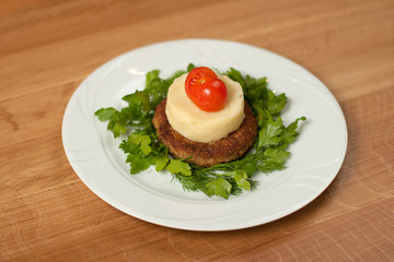 Dish for the restaurant