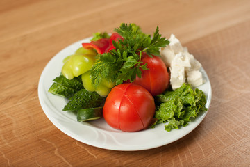 Dish for the restaurant, tasty food, lunch