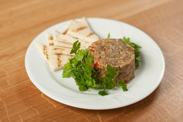 Dish for the restaurant, tasty food, lunch