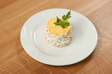 Dish for the restaurant, tasty food, lunch