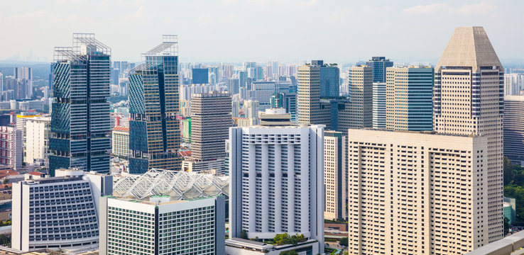Singapore Cityscape And Skyline
