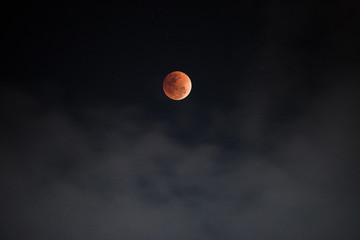 Blood moon lunar eclipse on 31 January 2018