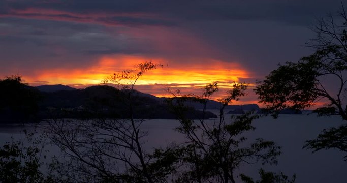 Beautiful Sunset At The Bahia Culebra, Costa Rica (HLG)