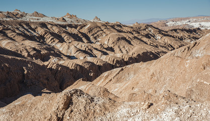 Valle de la Luna (Moon Valley) in Atacama Desert near San Pedro de Atacama, Antofagasta - Chile, South America