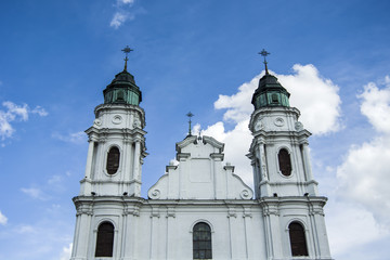 Fototapeta premium Basilica on the background of the sky. Chelm, Poland