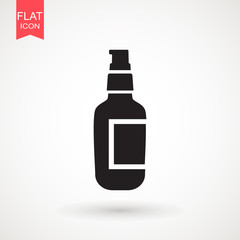Medicine bottle icon for medical design. Medical pill or tablet bottle icon on white background. Vector sign symbol