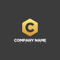 C letter logo template modern