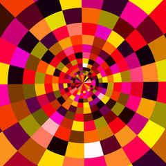 Abstract circular colorful background. Vector illustration.