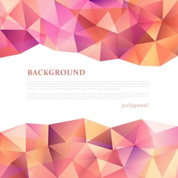 Abstract triangular banner