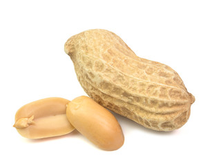 peanuts snack isolated on white background