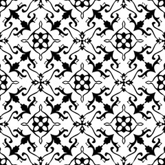 Italian baroque tile pattern vector - Illustration Tile, Tiled Floor, Flooring, Italy, Mexico
