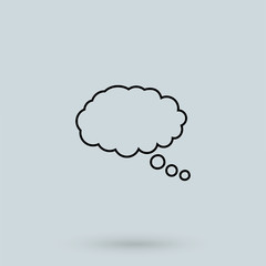 dream cloud isolated icon. Modern pictogram. vector symbol
