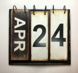 April 24 calendar 