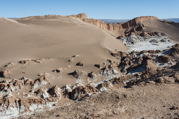 Valle de la Luna (Moon Valley) in Atacama Desert near San Pedro de Atacama, Antofagasta - Chile, South America