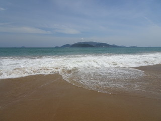 Beautiful beach in Nha Trang in Vietnam, Asia