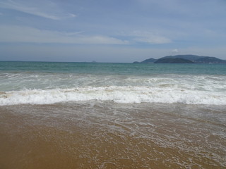 Beautiful beach in Nha Trang in Vietnam, Asia
