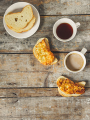 Sandwich with meat and tea-snack (two servings)