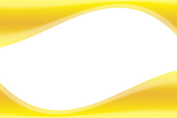 White background and yellow band
