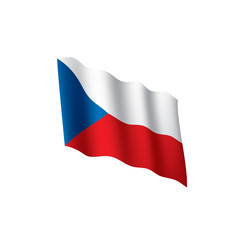 Czechia flag, vector illustration