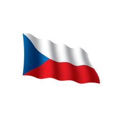 Fototapeta na wymiar Czechia flag, vector illustration