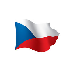 Czechia flag, vector illustration