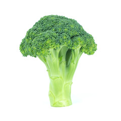 Broccoli isolated on white background.