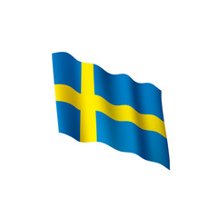 Sweden flag, vector illustration