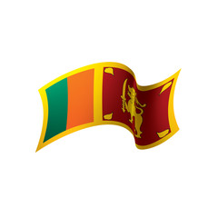 Sri Lanka flag, vector illustration