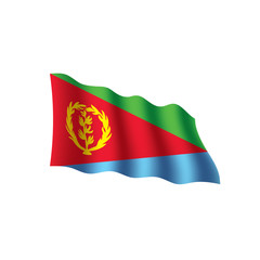 Eritrea flag, vector illustration