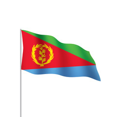 Eritrea flag, vector illustration