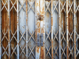 rustic steel folding sliding door 