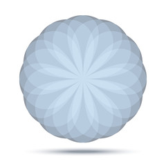  Circular Blue - Gray Logo Emblem Design Element, cosmetics, soap, shampoo, perfume, medicine, label background. Vector illustration.