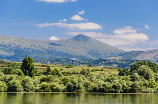 Bovan lake in Serbia