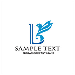 Fototapeta premium Logo type b custome bird