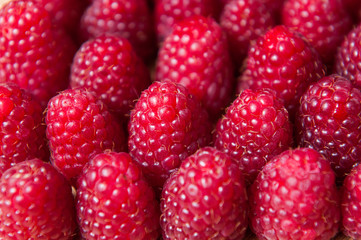 fresh raspberries background