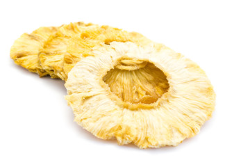 ananas ananasringe ananasscheiben isoliert freigestellt auf weißen Hintergrund, Freisteller