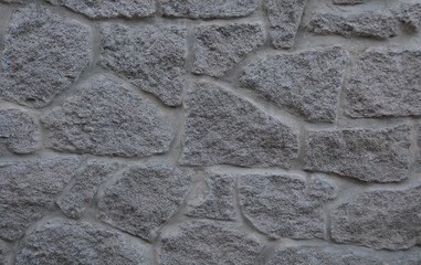 Stone Wall Texture with Ligh Gray Color 