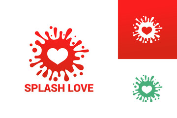 Splash Love Logo Template Design Vector, Emblem, Design Concept, Creative Symbol, Icon