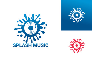 Splash Music Logo Template Design Vector, Emblem, Design Concept, Creative Symbol, Icon