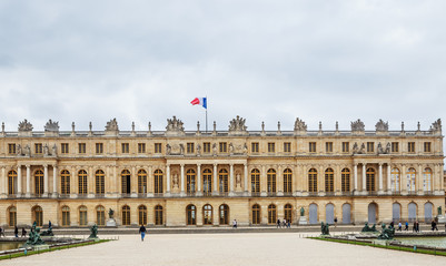  Garden side of Palais Versailles, Paris, France