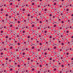 pink and rose ditsy floral pattern