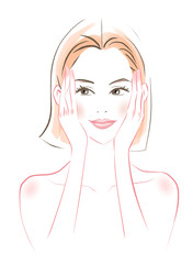 スキンケア　ミディアムヘア