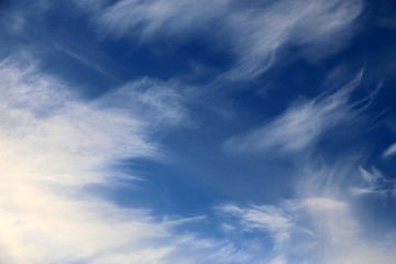 Wolken fluffig Hintergrund, blauer Himmel