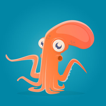 funny cartoon octopus