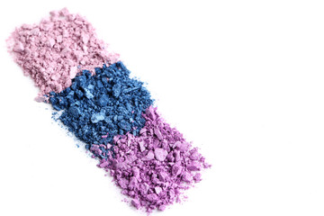 Makeup eyeshadow isolated on white background