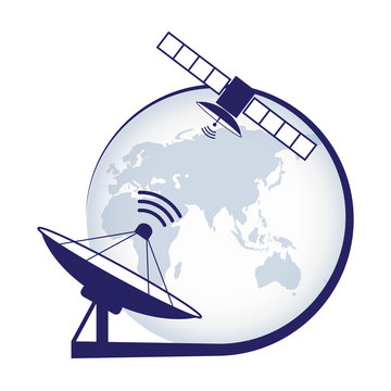 satellite dish globe communication concept clip art preview
