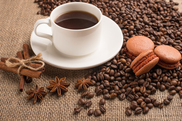 macaroons coffee
