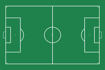Football or soccer field. Sport background. Vector illustration.
