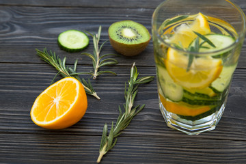 Fresh fruit and vegetable smoothie